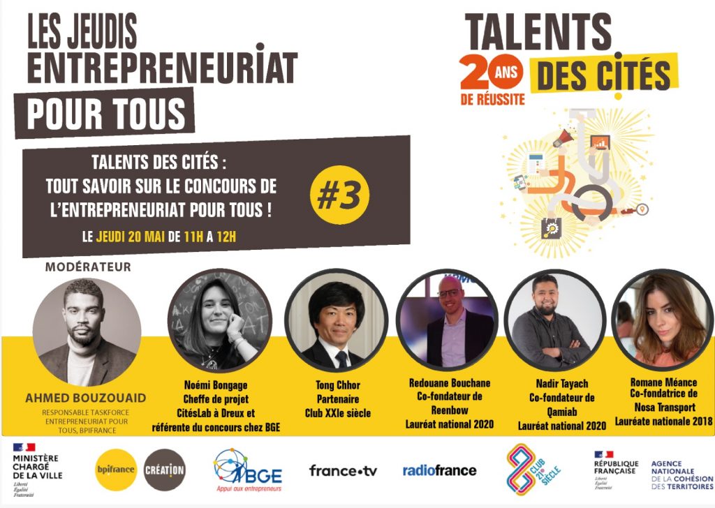 Jeudi Entrepreneuriat Pour Tous Spécial Talents Des Cités